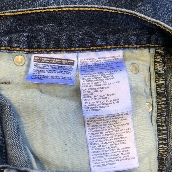 Men's Levi’s 514 High Rise Mom Straight Leg Jeans Ripped/Distressed - Picture 11 of 11